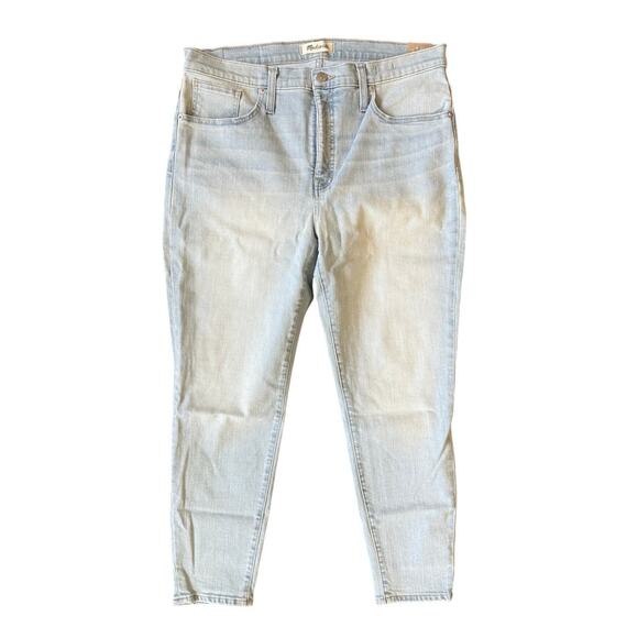 NWT Madewell 9" Mid-Rise Skinny Crop Jeans in Coolmax® Denim Edition Size 32 - Picture 2 of 5